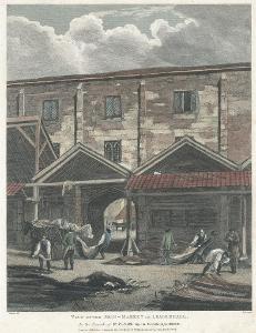 London Skin Market, Dale, mědiryt. 1825