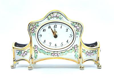 Porcelánové hodiny Komtesa, Royal Dux, ČSSR 
