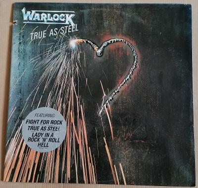 LP WARLOCK - TRUE AS STEEL/EX++,TOP STAV,1986,USA 