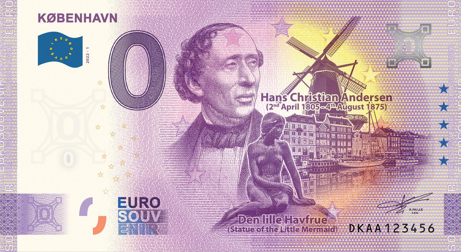 AUKCIE ● Euro Souvenir ● KØBENHAVN [2022] PRÍTISK - Zberateľstvo