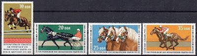 DDR-Závodní koně 1974**  Mi.1169-1172 / 2,40 €