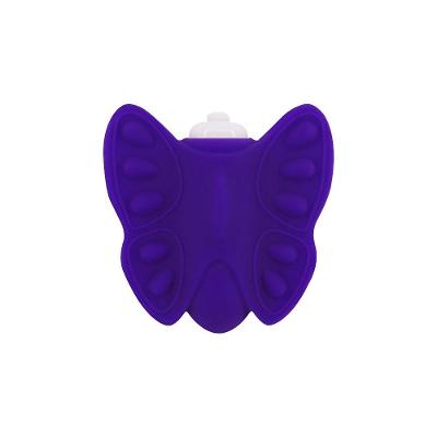 Vibrační silikonový motýl - fialový - 344.