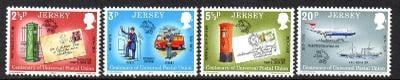 Jersey 1974 Století Světové poštovní unie (UPU), Letadla a auta
