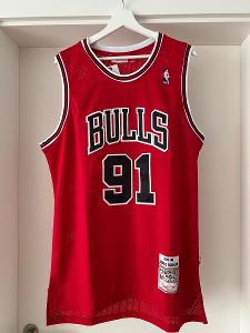Basketbalový dres Dennis Rodman - Chicago Bulls - červený