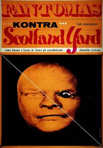 65 - Fantomas kontra Scotland Yard filmový plakát A3 Galová-Vodrážková
