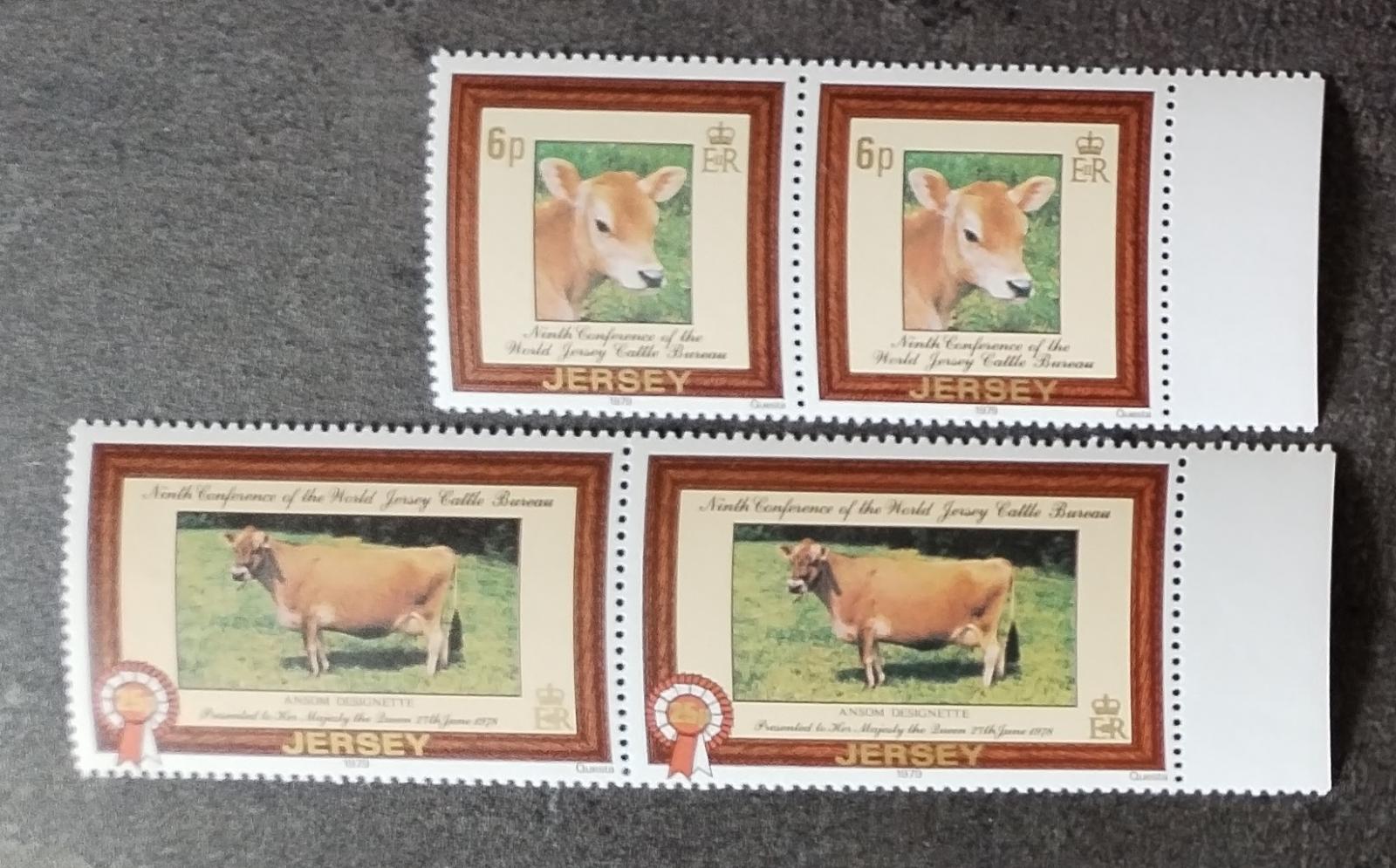 Jersey 1979 Konferencia chovu dobytka, Kravy a poľnohospodárstvo PARY - Známky