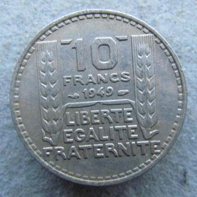 Francie 10 franků 1949