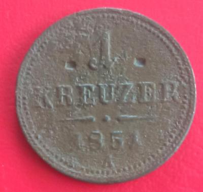 Rakousko Uhersko 1 Krejcar r.1851 A