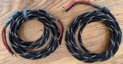 Pár kabelů k HiFi reproduktorům - 2 x 5m