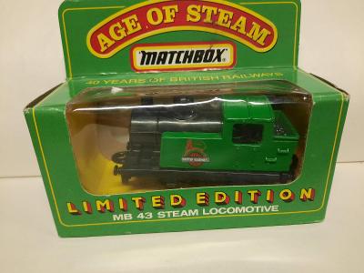 Matchbox  MB 43 Steam Locomotive  limitka + origo box !!!!