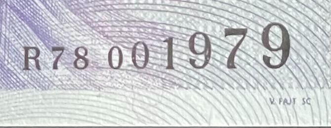 Výročná bankovka ČNB 1000Kč 2023 s prítlačou R78 001979 dátumu narodenia - Bankovky