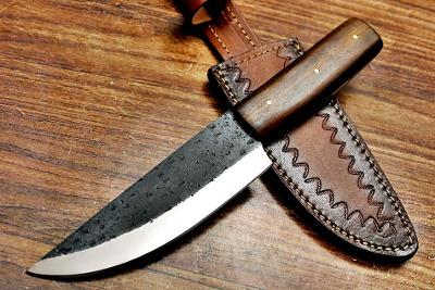 K11/ Lovecky - Kuchynsky nůž. Nůž z vysoce uhlíkové oceli 1095.