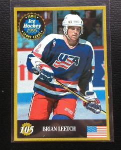 1995 Semic Hockey USA #105 Brian Leetch