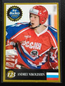 1995 Semic Hockey Rusko #123 Andrej Nikolishin