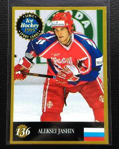 1995 Semic Hockey Rusko #136 Alexej Yashin *Ottawa Senators