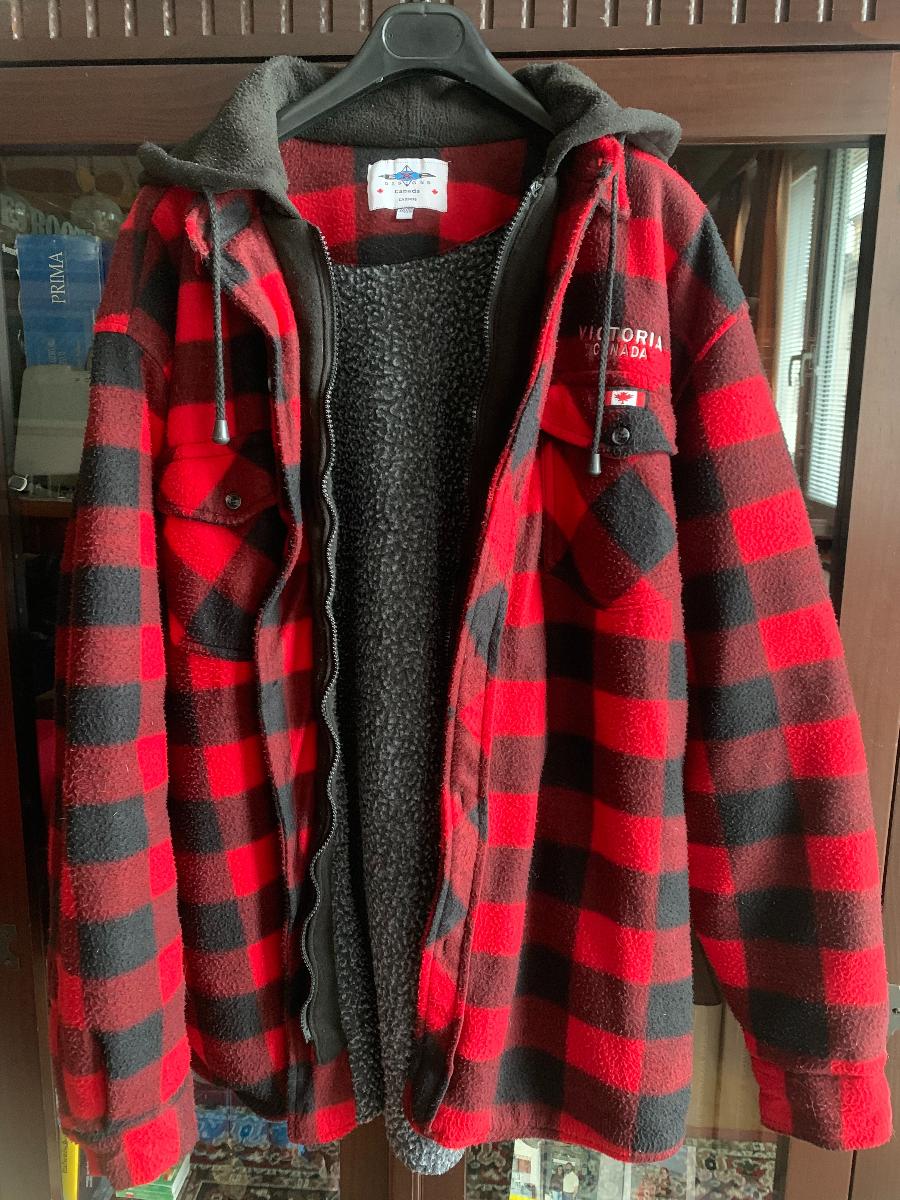 Kostkovaná bunda fleecová VICTORIA CANADA - Oblečení, obuv a doplňky