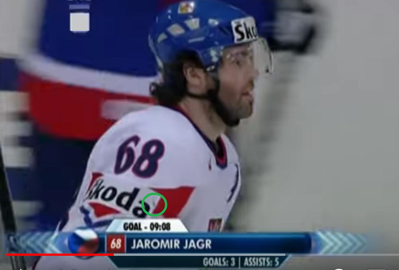 JÁGR Jaromír GAME WORN Oficiální hraný dres REPREZENTACE ČR MS 2009 - Sběratelství