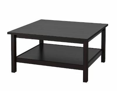 IKEA HEMNES Konferenční stolek, černohnědá, 90x90 cm