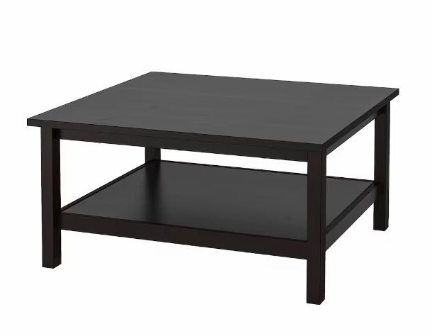 IKEA HEMNES Konferenční stolek, černohnědá, 90x90 cm - Nábytek
