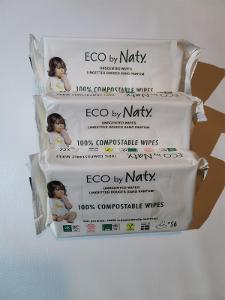 ECO by Naty - Vlhčené ubrousky bez vůně - pro citlivou pokožku xcw