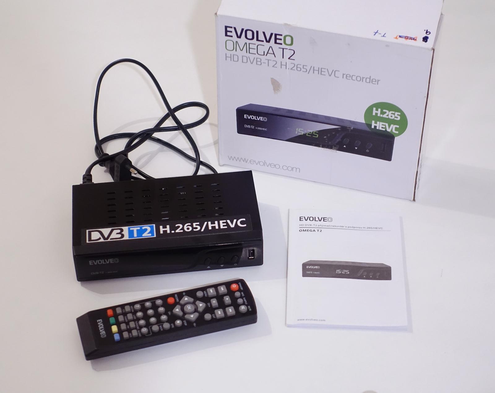 Set- TOP box Evolveo Omega T2 (DVB-T2) - TV, audio, video