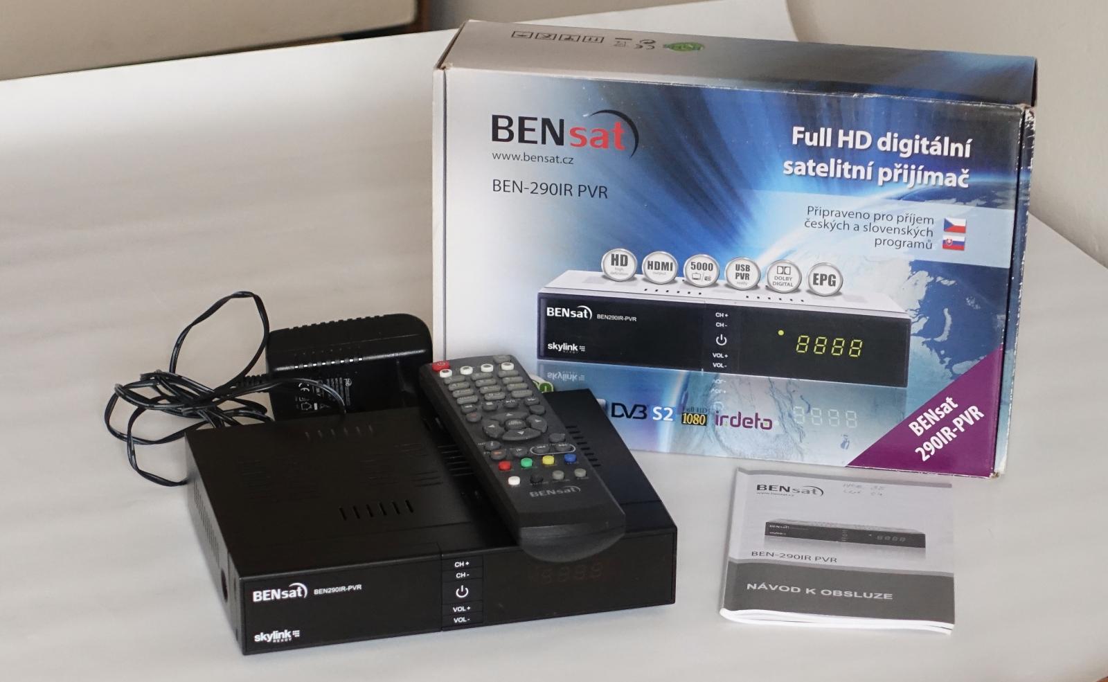 Satelitný prijímač Bensat 290IR-PVR (DVB-S/S2) - TV, audio, video