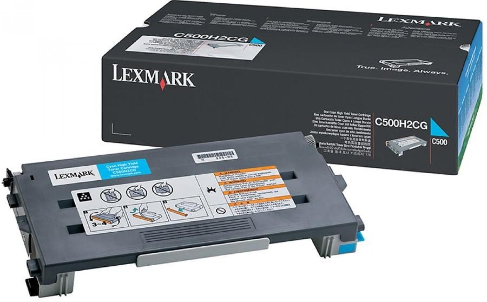 Originálny toner Lexmark C500H2CG Azúrová / Cyan - Tlačiarne, príslušenstvo
