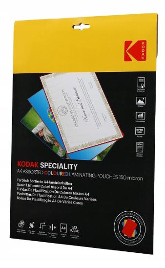 Laminovací fólie A4,tři barvy, 150micron, 12ks, Kodak - Podnikání a průmysl