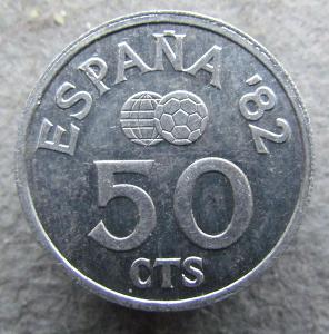Španělsko 50 centimos 1980