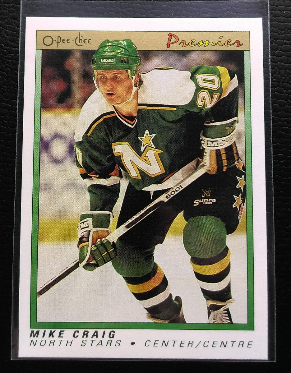 1990/91 O-Pee-Chee Premier #19 Mike Craig *Minesota North Stars - Hokejové karty