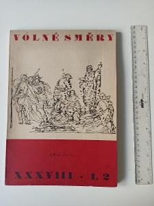 Volné směry - Časopis S.V.U. Mánes , ročník XXXVIII. (1942), 1-2