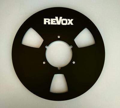 Magnetofonová cívka REVOX 26,5cm hliníková černá NOVÁ
