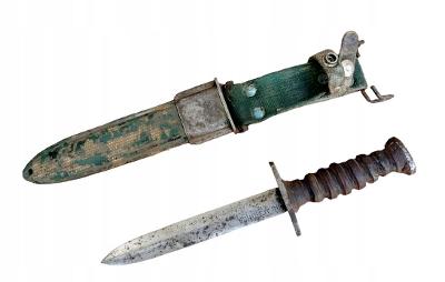 UNIKÁT! Originální U.S. bojový nůž M3 UTICA s pochvou