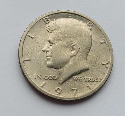 USA - 1/2 Dollar 1971 D. - (č.501)