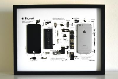 Nástěnný obraz iPhone 6 - dekorace bytu, kanceláře nebo dárek