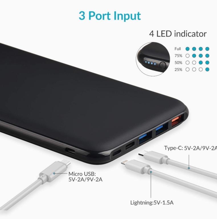 Charmast Power Bank 26800mAh, PD 18W - undefined