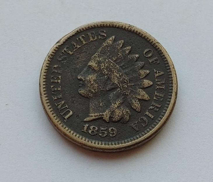 USA - 1 Cent (indián) 1859. - (č.468) - Numismatika