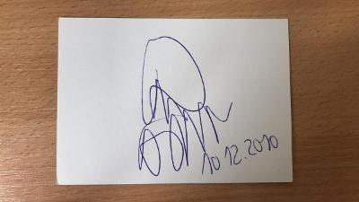 Tomio Okamura - autogram, podpis