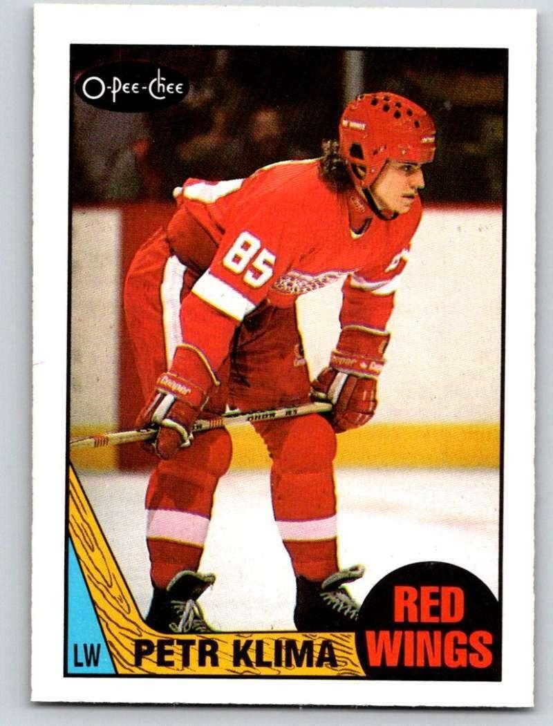 1987-88 O-Pee-Chee #26 Peter Klíma RED WINGS - Hokejové karty