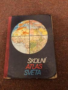 Školní atlas světa - retro