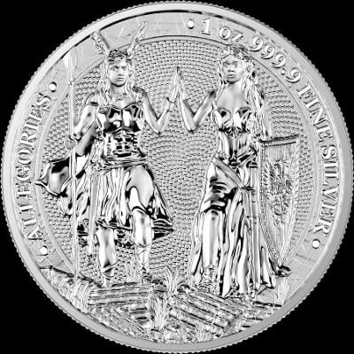 Stříbrná mince Germania a Galia 1 oz r. 2023