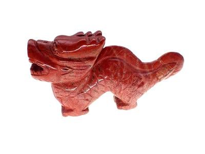 Čínský drak z polodrahokamu- jaspis
