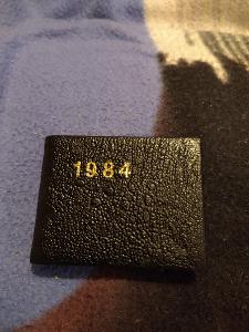 Kalendář 1984 Kolibřík s hnědo-fialovo-černou tvrdou koženkou