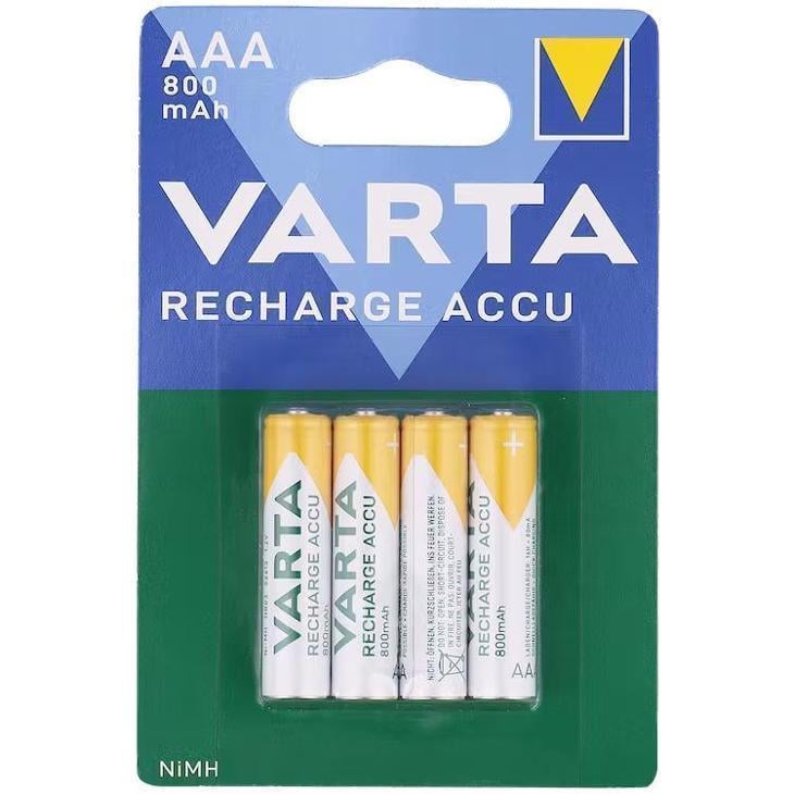 Nabíjecí baterie VARTA 4 x AAA mikrotužkové 800 mAh !!! - Elektro