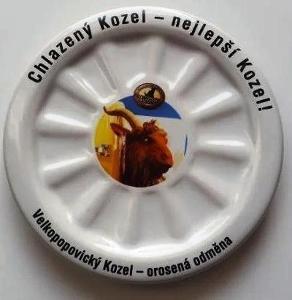 Pivní keramický podtácek - Velkopopovický Kozel - orosená odměna