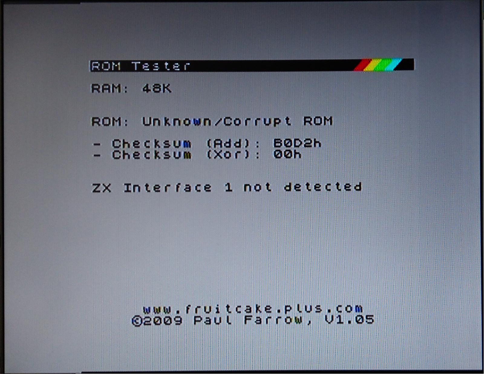 externá diagnostická ROM pre počitače ZX spectrum - Počítače a hry