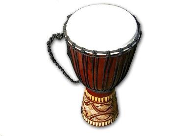 Africký buben Djembe, 60 cm - ručně řezaný 682