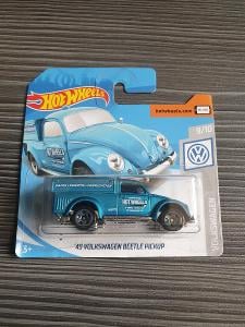 Hot Wheels Volkswagen Beetle Pickup modrý 