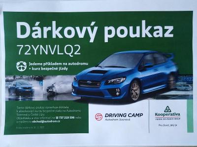 DÁRKOVÝ POUKAZ - AUTODROM Sosnová u České Lípy - kurz bezpečné jízdy