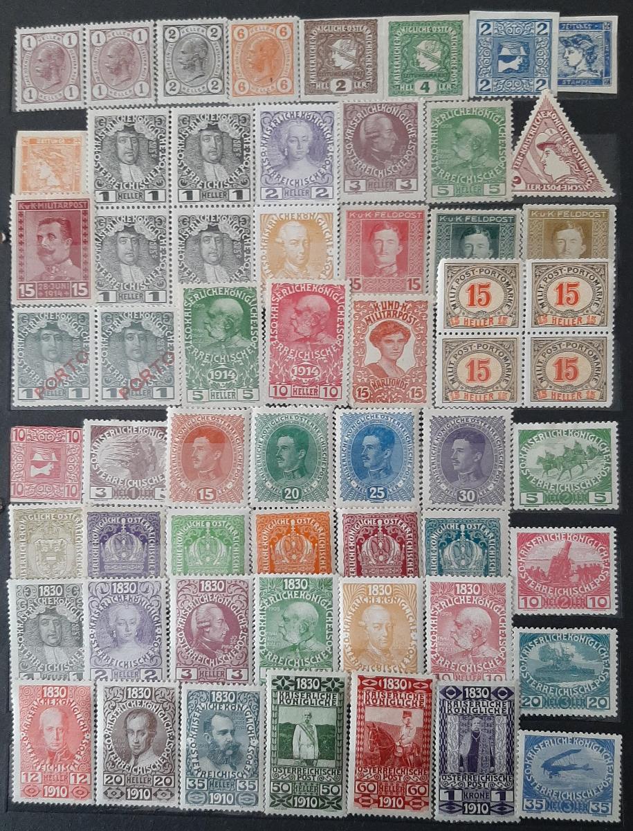 Zbierka poštových známok RAKÚSKO od 1870 r. - Známky Európa